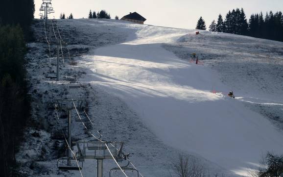 Stazione a valle più alta nel Portes du Soleil – comprensorio sciistico Crêt-Béni/La Combe - La Chapelle d'Abondance