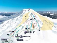 Mappa delle piste Corralco