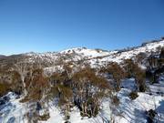 Vista su Thredbo fino alla stazione a monte della Kosciuszko Express