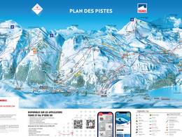 Mappa delle piste Tignes/Val d'Isère