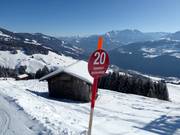 Segnaletica delle piste con numero e nome