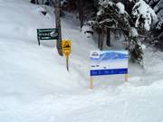 Segnaletica alla stazione a monte