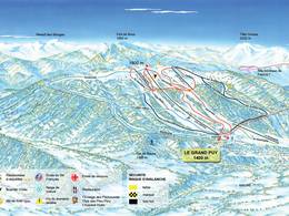 Mappa delle piste Le Grand Puy