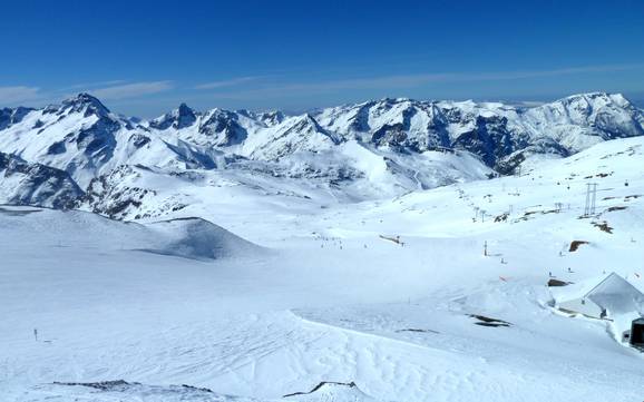 Comprensorio sciistico su ghiacciaio nella Francia Meridionale