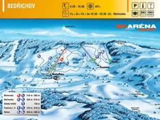 Mappa delle piste Bedřichov