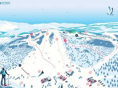Mappa delle piste Sulitjelma Fjellandsby