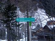 Segnaletica delle piste da fondo a Steg