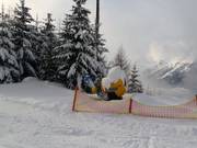 Cannone da neve al Kellerjoch