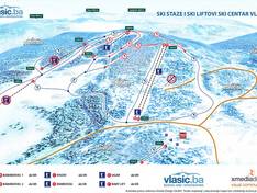 Mappa delle piste Vlašić