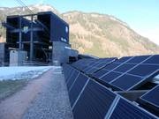 Impianto fotovoltaico presso la Ahornbahn a valle