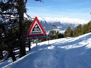 Discesa Zirbenfall con pendenza dell’80%