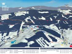 Mappa delle piste Kraličák - Hynčice pod Sušinou/Stříbrnice