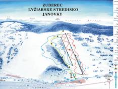 Mappa delle piste Janovky - Zuberec