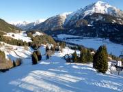 Pista facile e di media difficoltà poco prima della stazione a valle