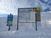 Tabellone informativo presso la Gamsalp