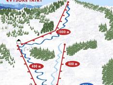 Mappa delle piste Skicomp-Fakľovka - Litmanová