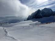Ampie piste sul ghiacciaio fanno diventare realtà i sogni degli amanti del carving!