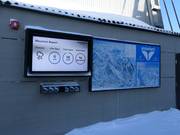 Informazioni presso la stazione a monte della Aerial Tram