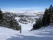 Discesa a valle verso la Snow Park Lodge