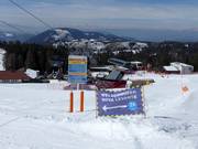 Segnaletica delle piste nell’area sciistica Carezza