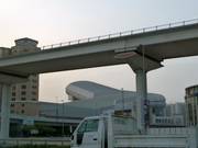 La pista da sci vista dalla Sheik Zayed Road