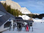 Ganghofer Blitz - 6pers.| Seggiovia ad alta velocità (ad agganc. autom.) con cupola di prot. e riscald. sedile