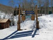 Tabellone informativo nell’area sciistica