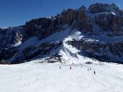 Pista Val Setus verso il Passo Gardena