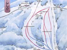 Mappa delle piste Kinnekullebacken