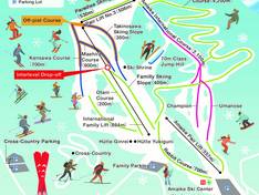 Mappa delle piste Owani Onsen