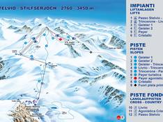 Mappa delle piste Passo dello Stelvio (Stilfserjoch)