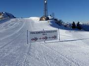 Segnaletica della discesa a valle