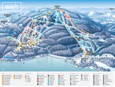Mappa delle piste Bjursås