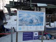 Mappa delle piste alla stazione a valle della seggiovia