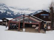 Brasserie Le Chamois alla stazione a valle di Crest Voland