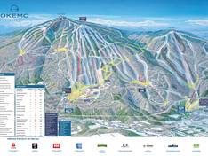 Mappa delle piste Okemo