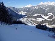 La pista ripida "Black Queen" fa parte del Black Quartett sulla Reiteralm.