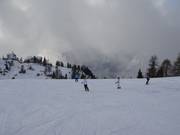 Piste facili presso la stazione a monte della funivia Rofan