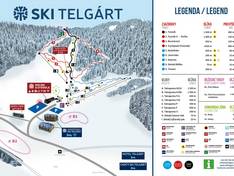 Mappa delle piste Telgárt