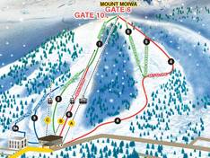 Mappa delle piste Moiwa