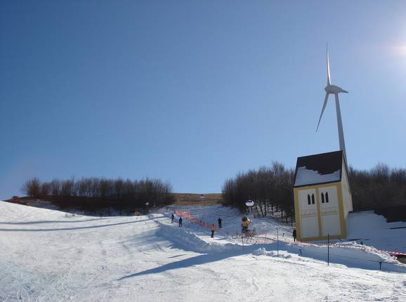 Vista sulla pista al Fröttmaninger Berg