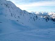 Ampio terreno freeride presso la Wetterkreuzbahn