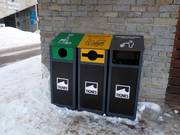 Raccolta differenziata dei rifiuti nell’area sciistica Tignes/Val d’Isère