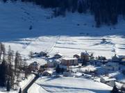 Vista sulla pista principianti a Tarasp