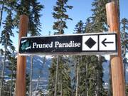 Segnaletica di una discesa