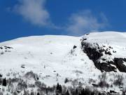 Vista sull’area freeride presso Horgaletten