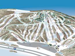 Mappa delle piste Cascade Mountain