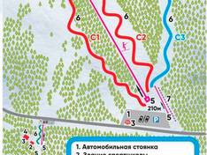 Mappa delle piste Kush-Tau