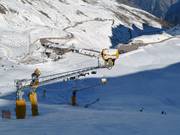 Innevamento efficiente sul ghiacciaio