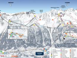 Mappa delle piste Brévent/Flégère (Chamonix)